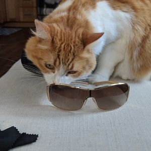 Prada Gold Sunglasses